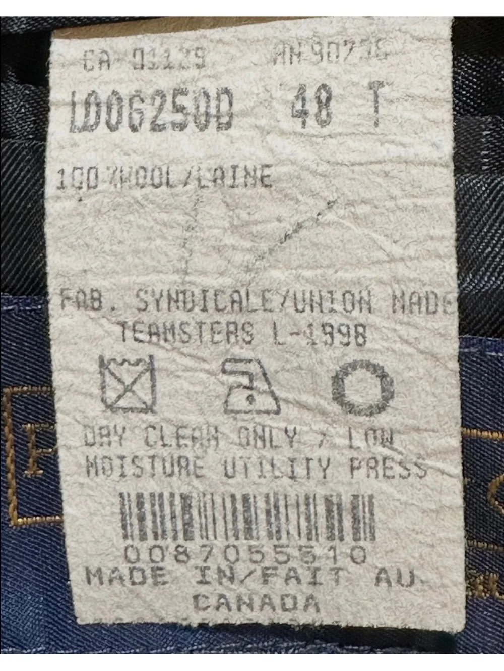 N/A this vintage